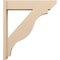 Ekena Millwork 8-in W x 36-in D x 40-in H Funston Slat Rough Cedar Woodgrain TimberThane Outlooker, Primed Tan OUTUR080X36X40FST24RCPR - alternate 6